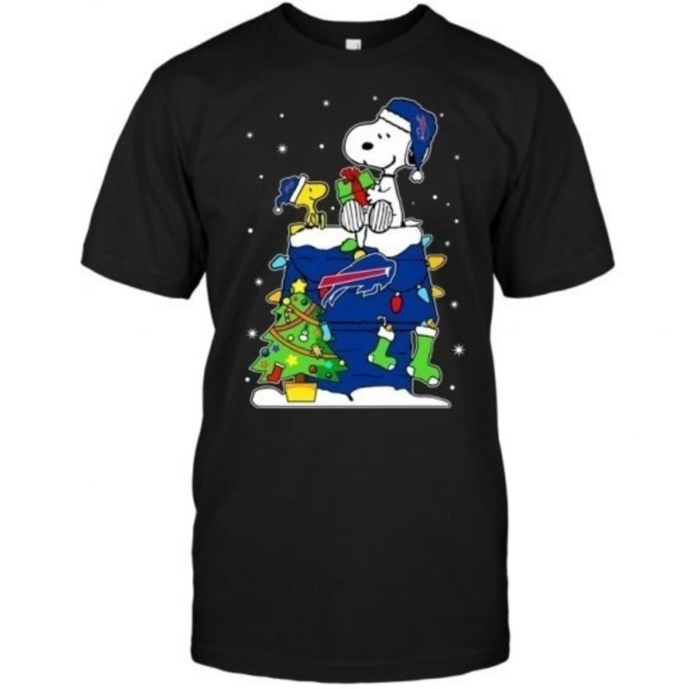 Buffalo Bills Snoopy Woodstock Christmas Shirt